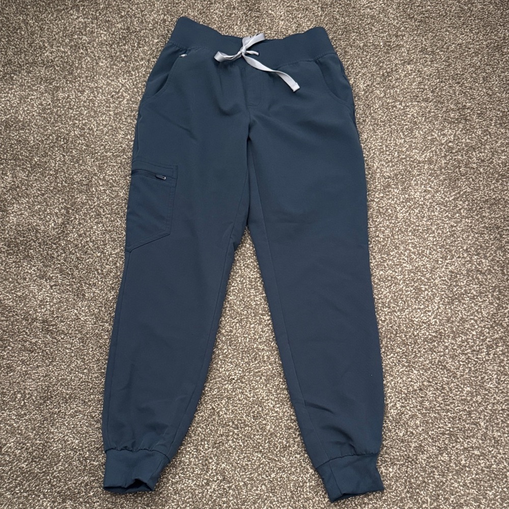 Figs Navy Blue Track Jogger Pants